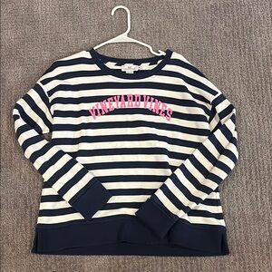 Vineyard Vines Navy and White Striped Kids Top